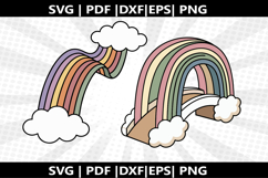 Rainbow Bridge cricut Silhouette,kids Shirt Product Image 1