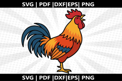 Rooster cricut Silhouette,kids Shirt Product Image 2