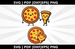 Pizza Slice &amp; Whole Pizza cricut Silhouette,kids Shirt Product Image 1