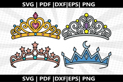 princess tiara cricut Silhouette,kids Shirt Product Image 1