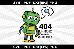 Error 404 cricut Silhouette,kids Shirt ,Cut Product Image 2