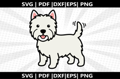 West Highland Terrier cricut Silhouette,kids Shirt Product Image 2