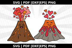 Volcano Erupt cricut Silhouette,kids Shirt Product Image 2