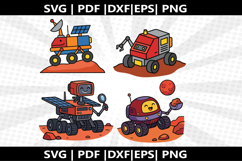 Mars rover cricut Silhouette,kids Shirt ,Cut Product Image 2