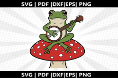 Frog on Toadstool Secret cricut Silhouette,kids Shirt ,Cut Product Image 2