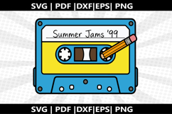 Cassette Mixtape cricut Silhouette,kids Shirt ,Cut Product Image 1