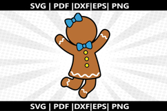 gingerbread girl cricut Silhouette,kids Shirt Product Image 2
