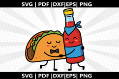 Taco &amp; Hot Sauce cricut Silhouette,kids Shirt Product Image 2