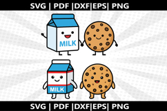 Milk &amp; cookie cricut Silhouette,kids Shirt Product Image 1