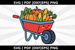 Wheelbarrow Harvest cricut Silhouette,kids Shirt Product Image 2