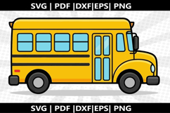 School bus cricut Silhouette,kids Shirt Product Image 2