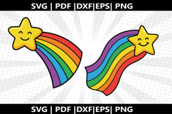 Shooting Star cricut Silhouette,kids Shirt Product Image 1