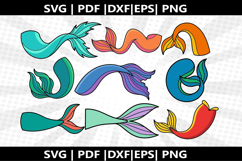 Mermaid tail cricut Silhouette,kids Shirt Product Image 1