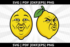 Lemon Sour Face cricut Silhouette,kids Shirt ,Cut Product Image 1