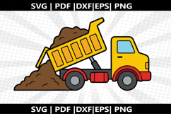 Dumper truck cricut Silhouette,kids Shirt Product Image 2