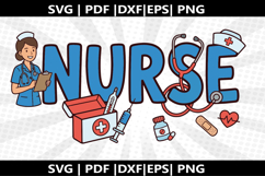 Nurse cricut Silhouette,kids Shirt Product Image 2