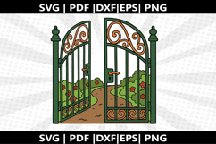 Garden gate cricut Silhouette,kids Shirt ,Cut Product Image 2