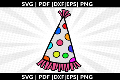 Party hat cricut Silhouette,kids Shirt Product Image 2