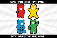 Gummy Bear cricut Silhouette,kids Shirt Product Image 1