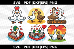 Goose Couple cricut Silhouette,kids Shirt Product Image 1