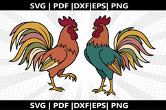 Rooster Strut cricut Silhouette,kids Shirt Product Image 1