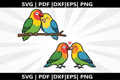 Love Birds cricut Silhouette,kids Shirt Product Image 1