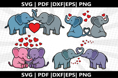 Elephant Couple cricut Silhouette,kids Shirt Product Image 1