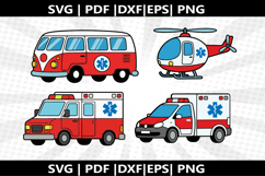 Ambulance cricut Silhouette,kids Shirt Product Image 1