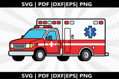 Ambulance cricut Silhouette,kids Shirt Product Image 2