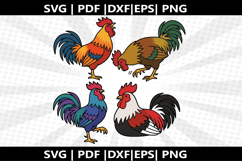 Rooster cricut Silhouette,kids Shirt Product Image 1