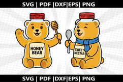 Honey Bear Bottle cricut Silhouette,kids Shirt ,Cut Product Image 1