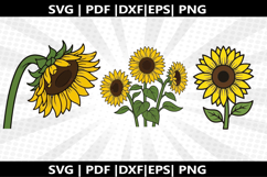Sunflower cricut Silhouette,kids Shirt Product Image 2