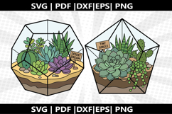 Succulent Terrarium cricut Silhouette,kids Shirt Product Image 1