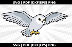 Snowy Owl cricut Silhouette,kids Shirt Product Image 2