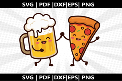 Beer &amp; Pizza cricut Silhouette,kids Shirt Product Image 2