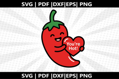 Spicy Pepper Love cricut Silhouette,kids Shirt Product Image 2