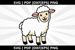 Sheep cricut Silhouette,kids Shirt Product Image 2