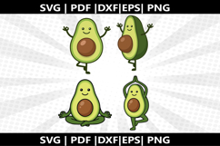 Avocado Yoga SVG cricut Silhouette,kids Shirt ,Cute Svg, Product Image 2