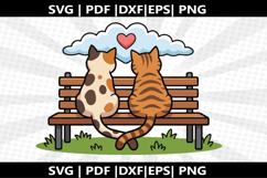 Cat Couple cricut Silhouette,kids Shirt Product Image 2