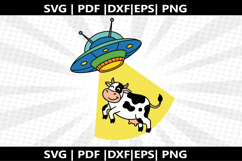 UFO Abduction cricut Silhouette,kids Shirt Product Image 2