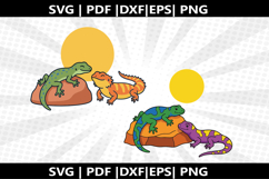 Lizard Sunning Face cricut Silhouette,kids Shirt ,Cut Product Image 1