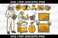 Bee Faming cricut Silhouette,kids Shirt Product Image 2