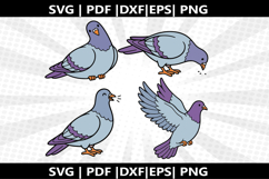 Pigeon cricut Silhouette,kids Shirt Product Image 1