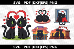 Cat Couple cricut Silhouette,kids Shirt Product Image 1