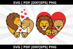 Lion Family cricut Silhouette,kids Shirt Product Image 1