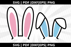 Bunny ear cricut Silhouette,kids Shirt Product Image 2