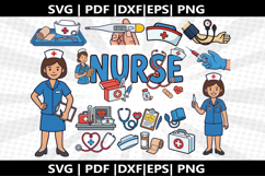 Nurse cricut Silhouette,kids Shirt Product Image 1