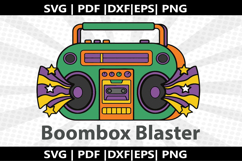 Boombox Blaster cricut Silhouette,kids Shirt ,Cut Product Image 2
