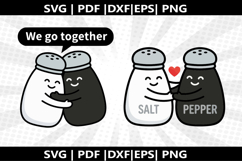 Salt &amp; Pepper Hug cricut Silhouette,kids Shirt Product Image 1