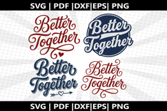 Better Together cricut Silhouette,kids Shirt Product Image 1